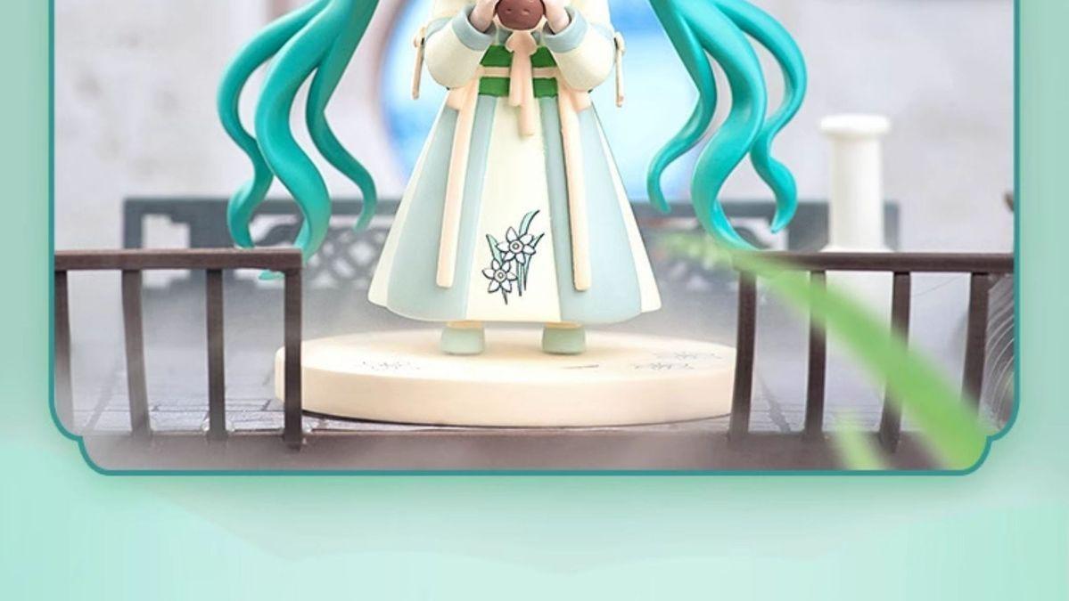 Hot Hatsune Miku Animation Game Blind Box Toys Hanfu Chinese Traditional Cloth Q-Version Anime Figures Action Model Collection popular