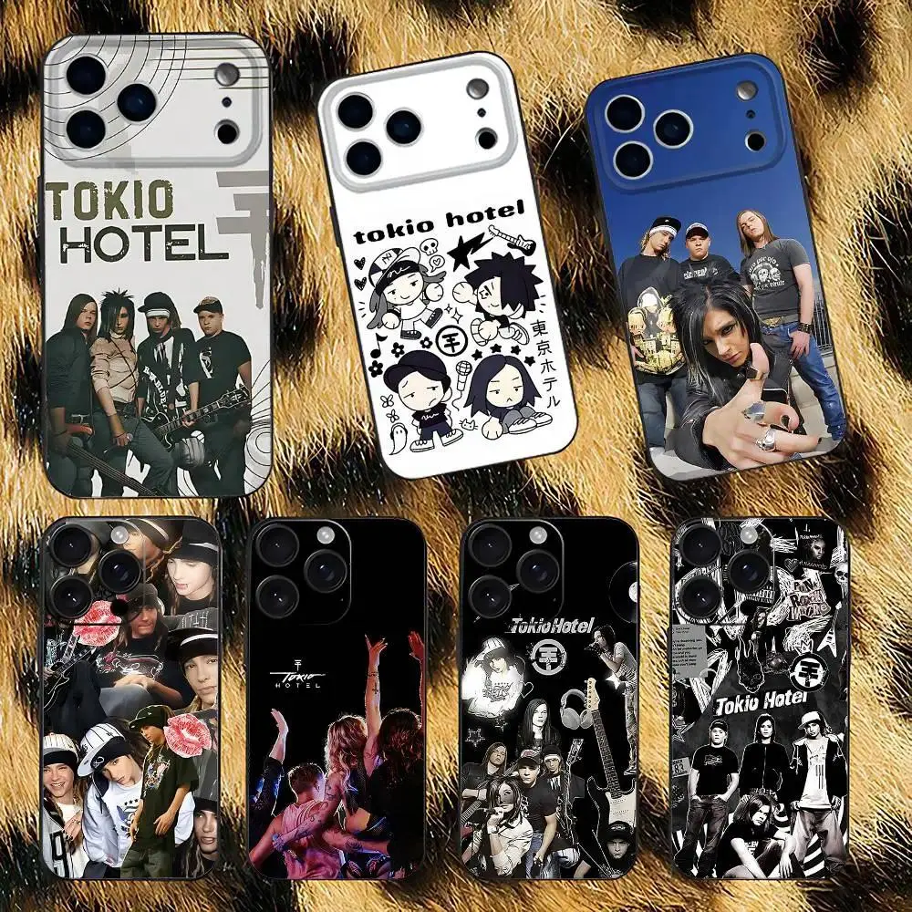 Tom Bill Kaulitz T-Tokio Hotels Black Case For iPhone 17 Promax 17E 16 Plus 15 14 13 12 11 Pro 17Air & Samsung Galaxy S26 Ultra S25 S24 S23 S22 Plus FE Anti-fall Shockproof Protective soft Cover