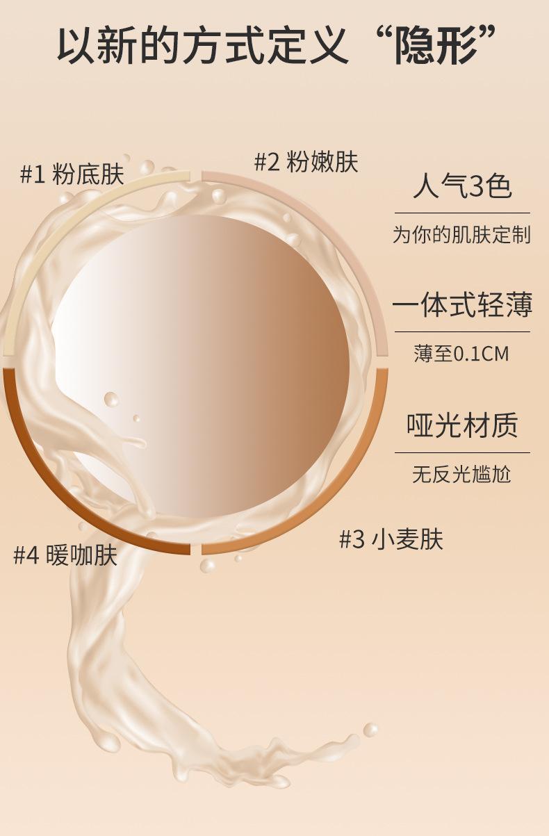 Cross-border silicone breast patch for women, invisible and seamless, for wedding dresses and camisoles, ultra-thin, anti-exposure solid nipple cover for summer