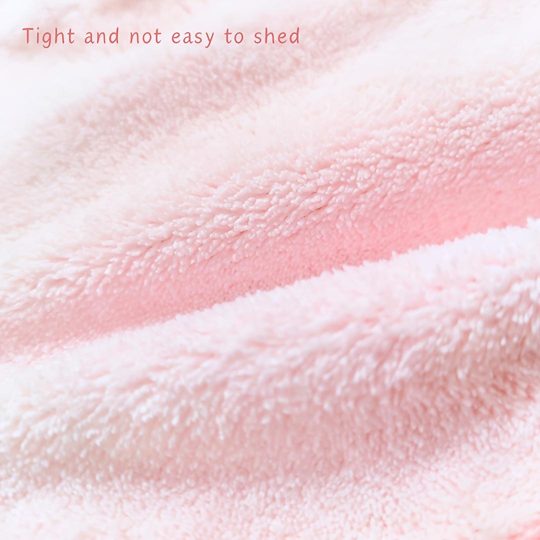 1pc Reversible Coral Velvet Baby Bib with 3D Cartoon Design - Dual ...