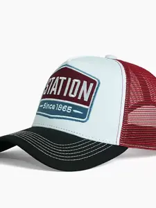 American Style Letter Number Mesh Baseball Cap, Trendy Sports Hat for Men & Women, Breathable Design for Outdoor Activities