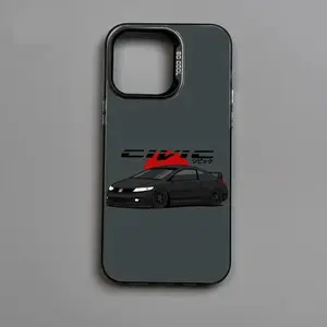 Honda Civic Type R Sport Car Candy Matte Shockproof Phone Case for iPhone 17 17Air 16 15 14 13 12 11 Mini Pro Max