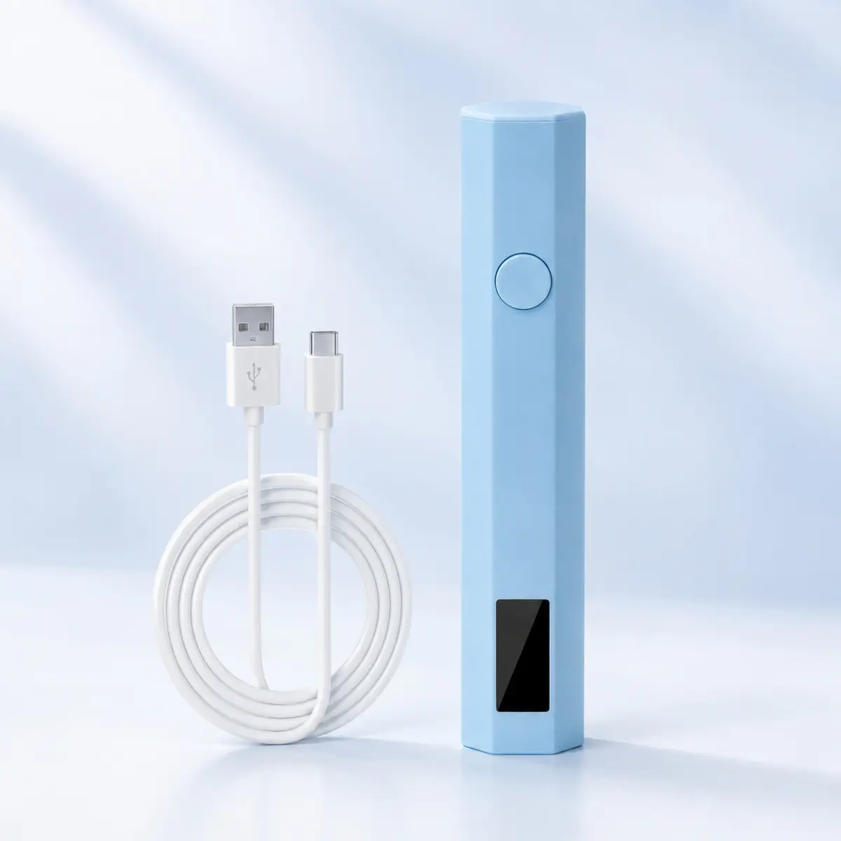 Handheld UV LED Nail Lamp 3W with 20s/60s Timers, Portable Gel Curing Light for Home & Salon