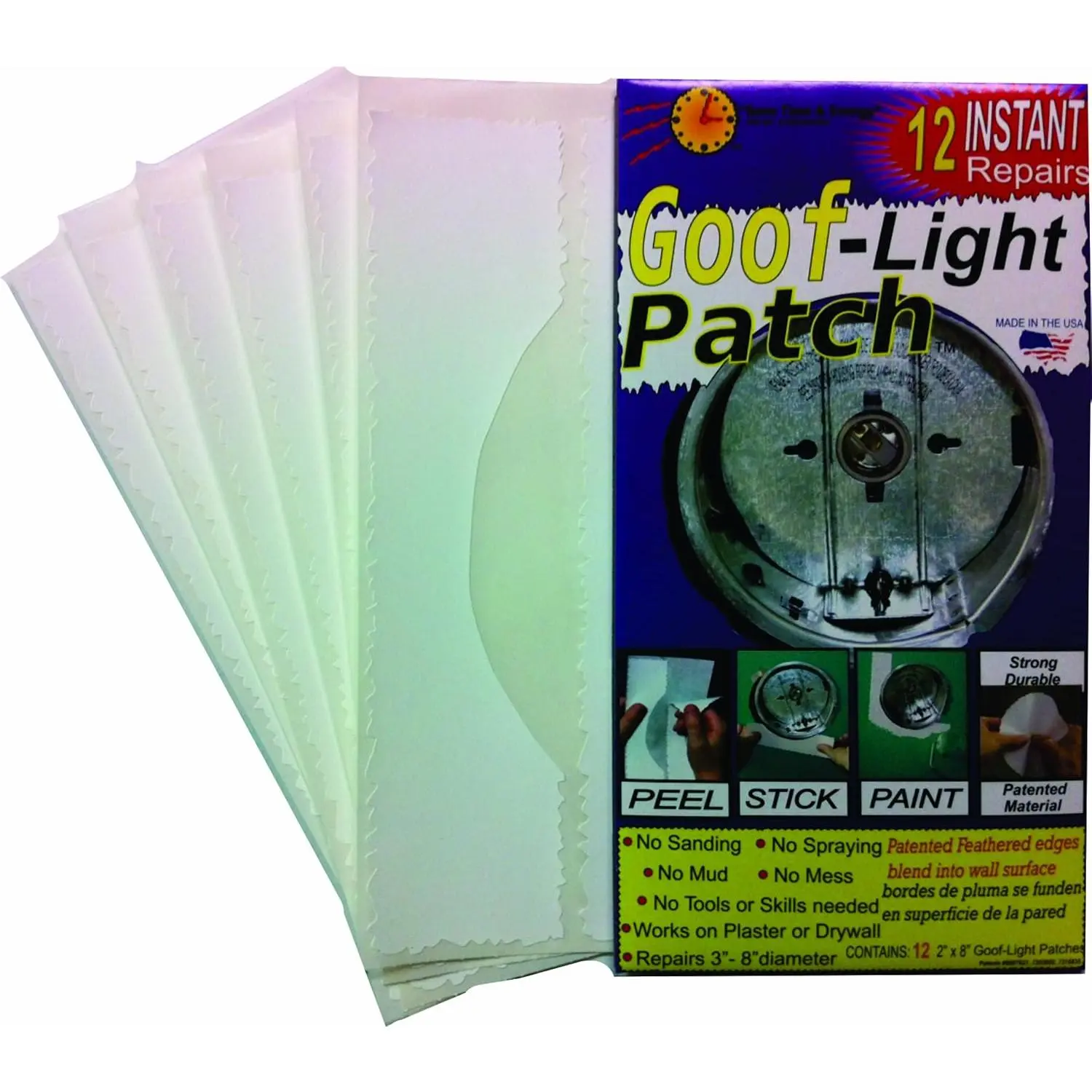 Self-Adhesive Goof-Light Patch Smooth recessed can Light Ceiling Repair Patch kit.