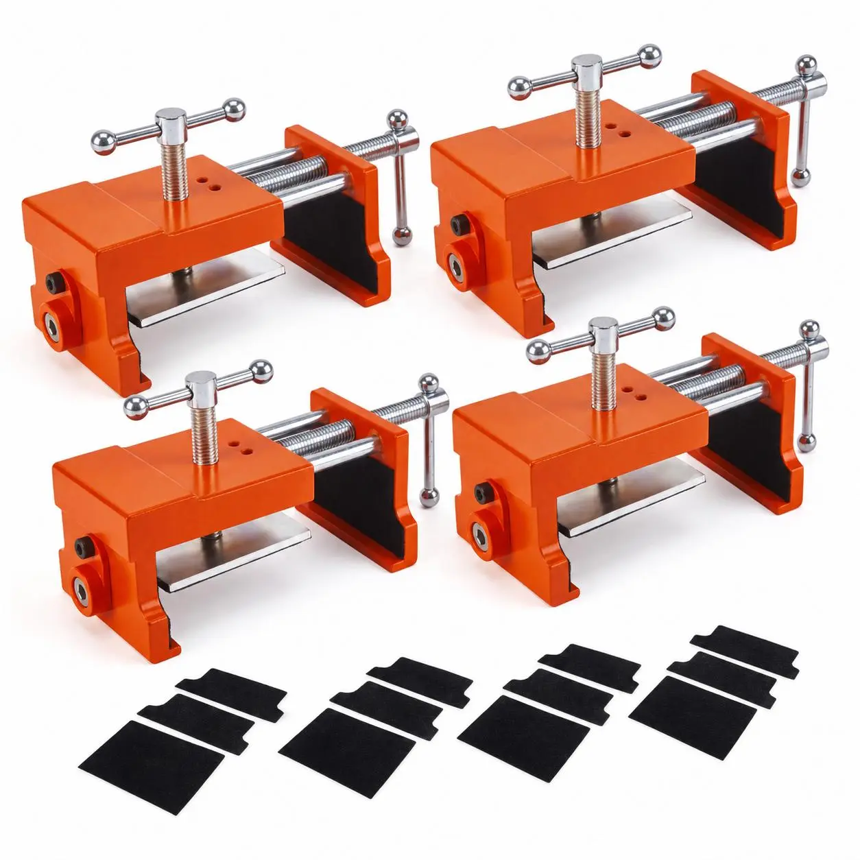 Professional Cabinet Installation Clamp Set – Heavy Duty Aluminum & Steel Frame Alignment Jig with EVA Pads, Precision Drill Guides, Ideal for Woodworking & Cabinet Assembly – 2-Piece Set