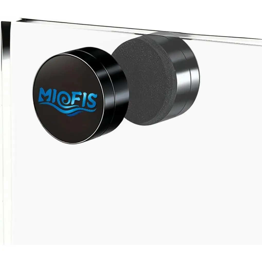 Magnetic Aquarium Cleaner, N52 Strong Magnet Algae Scraper for Fish Tank Glass, Ultra-Thin 0.55" Coral Safe, Fits 0.35" Glass 40 Gallon, Freshwater Marine (Not Acrylic) (Nano)