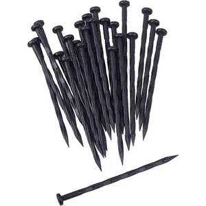 Landscape Edging Spikes, 8 inch Edging Spikes for Landscaping, Flower Gardens, Lawn (25 PC)