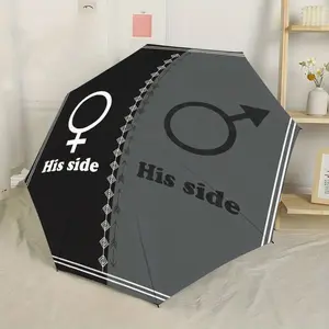 Unisex Automatic Folding Rain Umbrella, Lightweight Compact Travel Umbrella, 8-Rib Durable Frame, Elegant Unisex Design, Ideal Gift