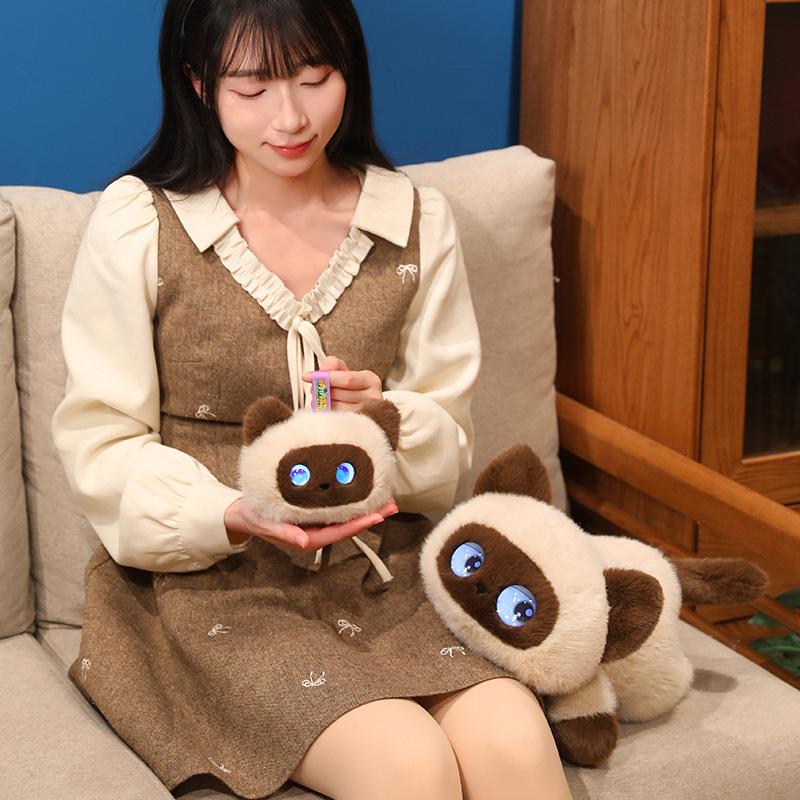 AI Talking Plush Toy Emotional Companion Smart Interactive Stuffed Animal Multi Language Voice Chat Cute Panda Husky Bear Doll for Kids Adults Stress Relief Sleep Buddy Birthday Gift Valentines Mothers Day Gift