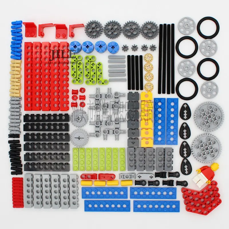Technology small particle building block components 9686 accessories, loose bricks with holes, mechanical mixed component toys