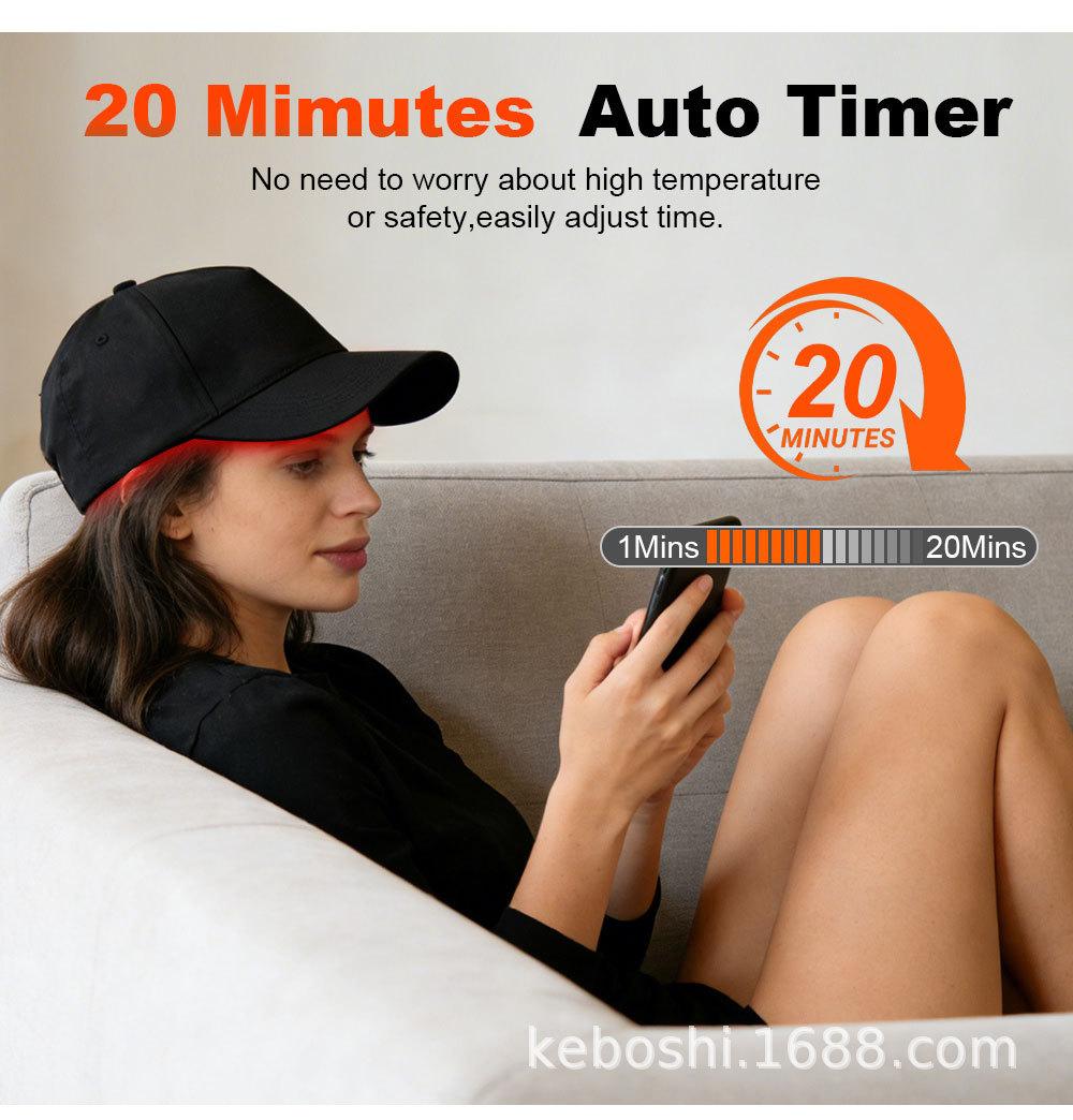 Laser Hair Growth Cap, Help Reduce Shedding & Support Thicker Hair| 3 Lasers & LEDs Full-Scalp Red Light Therapy, Blue Light Scalp Care, Wireless & Portable