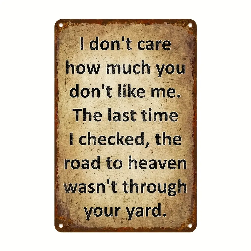 2D Flat Vintage Style Metal Painting "I Can E*Plain It to You, But I Can'T Understand It for You" -8 "*12", Perfect for Home, Bar, Cafe And Garage Decor, Water And Dust Resistant