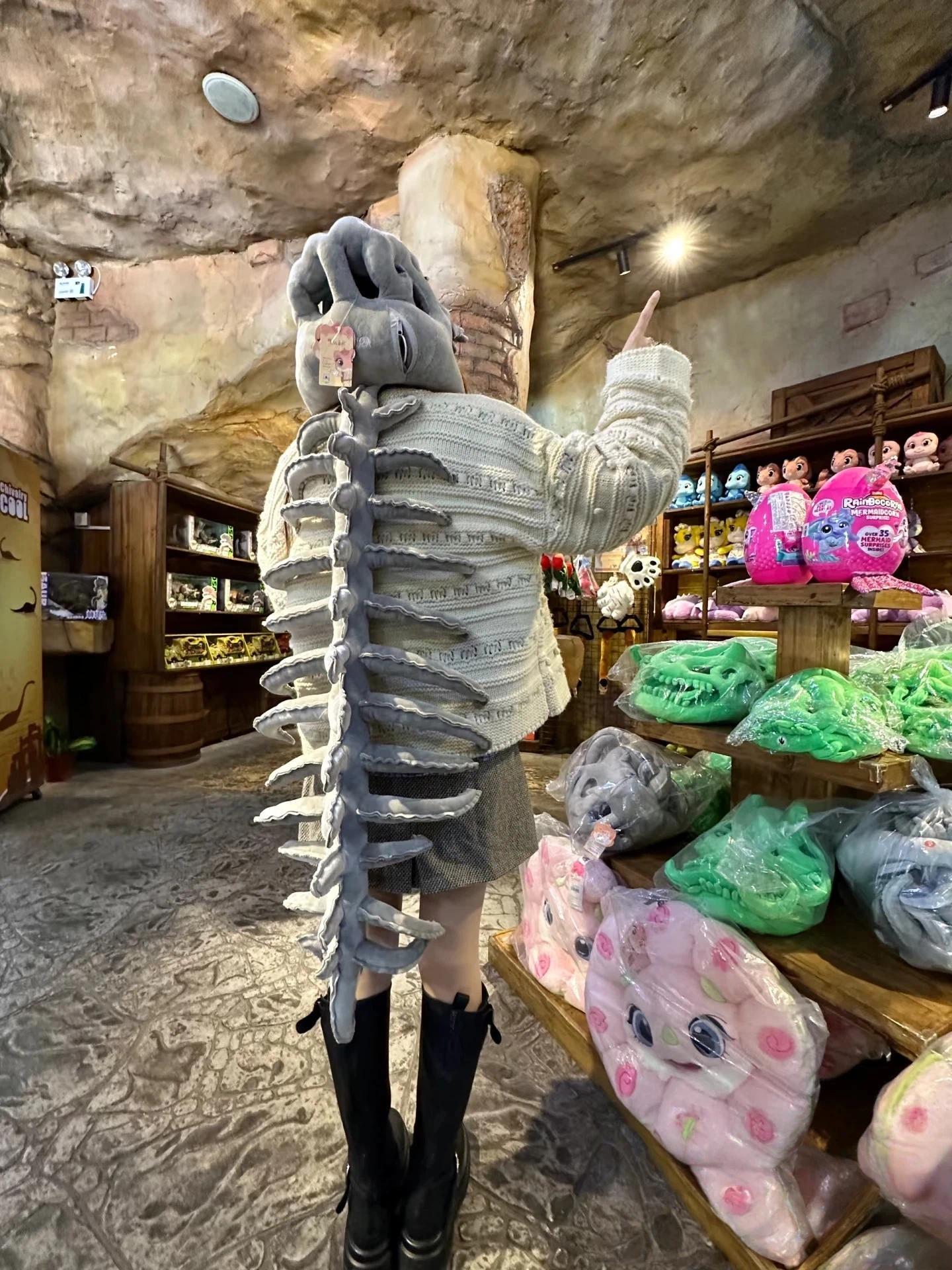 Hot Dinosaur Skeleton Cos Props Children Adult Cute Wearable Mask Halloween Party Carnival Cosplay Costumes Funny Headwear