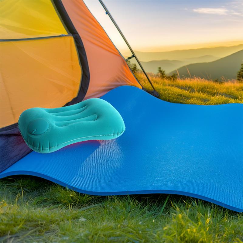 Compact Inflatable Neck Pillow, Portable Travel Pillow for Comfort, Office, Home, and Camping