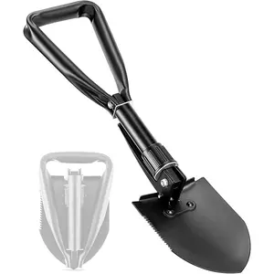18.5'' Lightweight Portable Ergonomic High Carbon Steel Folding Digging Camping Shovel for All Occasions Outdoor Camping Hiking Garden Emergency
