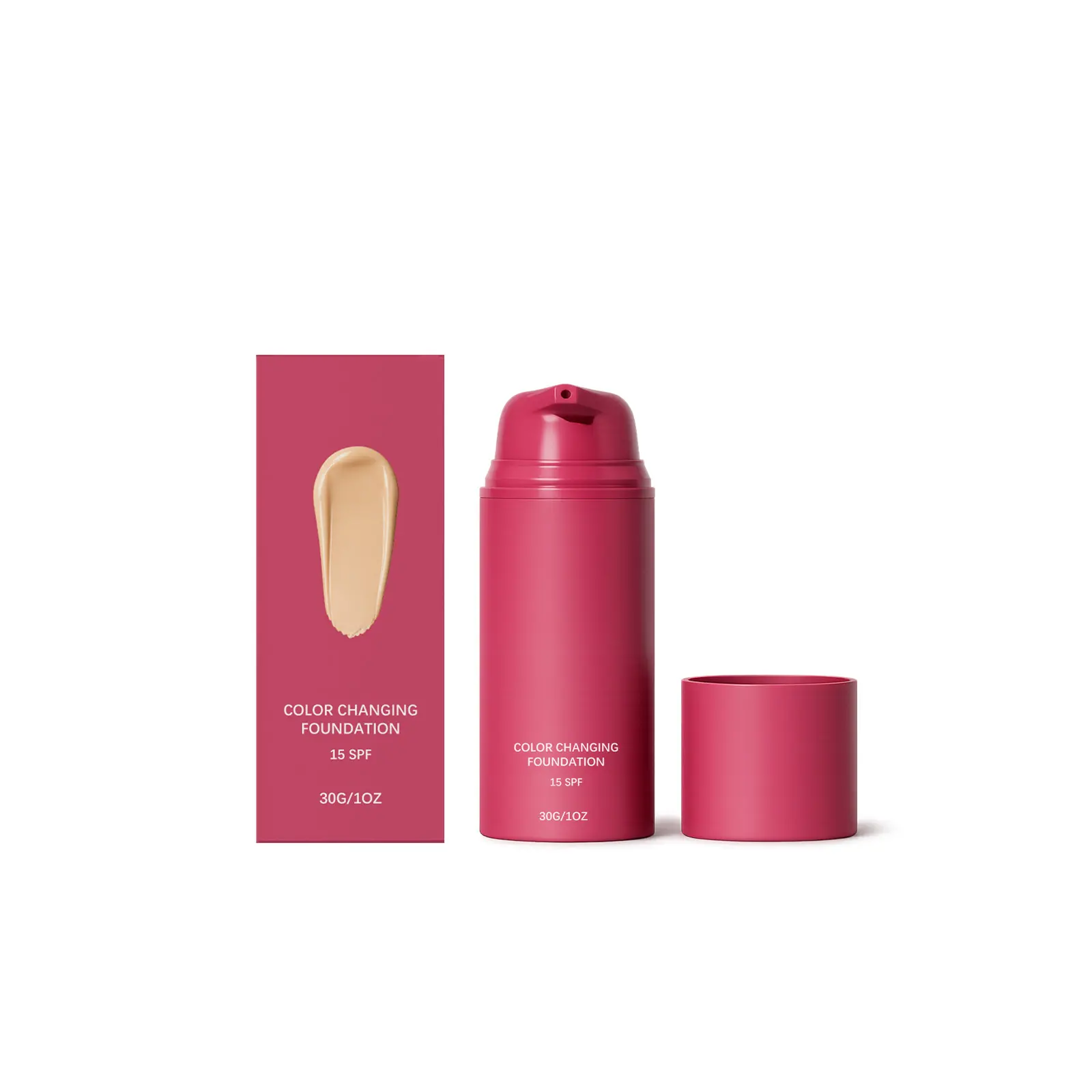 AMZ Natural Color Temperature Sensory Toning Foundation Liquid - Smooth And Gentle Makeup On The Face, Long-Lasting, Lustrous, Fine And Transparent Foundation Liquid