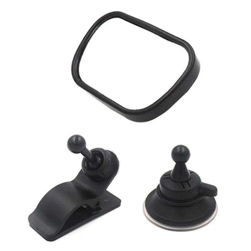Baby Mirror 2 in 1 Mini Children Rear Convex Mirror, Adjustable Auto Kids Monitor, Car Back Seat View, Car Accessories