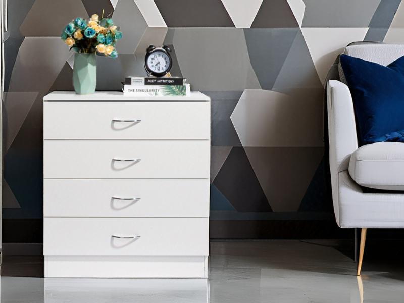 Karl home 4 Drawer Dresser for Bedroom, Small Chests of Drawers Modern Nightstand, White Dresser Chest with 4 Storage Drawers, Dressers for Nursery, Hallway, Living Room, Closet Karl home 4 Drawer Dresser for Bedroom, Small Chests of Drawers Modern Nightstand, White Dresser Chest with 4 Storage Drawers, Dressers for Nursery, Hallway, Living Room, Closet