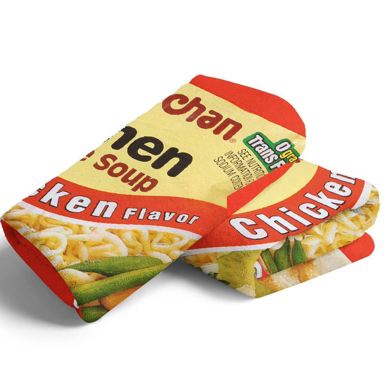 Chicken Noodle Pattern Blanket, Soft Comfortable Throw Blanket, Warm Napping Blanket for Home Office School Dormitory Camping, Travel Blanket #TOP PICKS