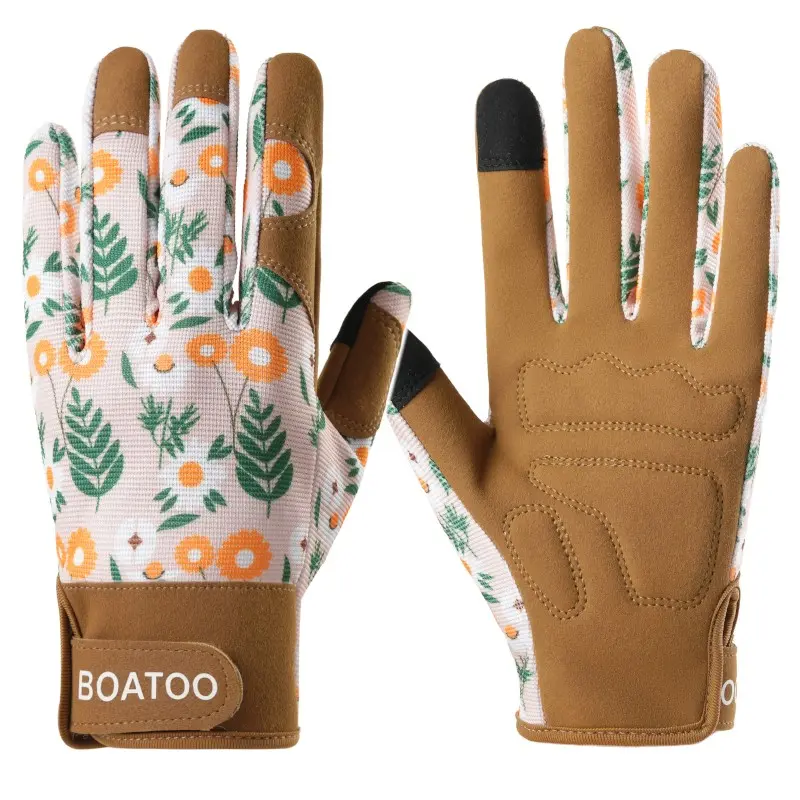 Unisex Sport Gloves Boatoo Print D457, Lightweight Breathable Outdoor & Home Use, Comfortable All-Season Gloves, & Options