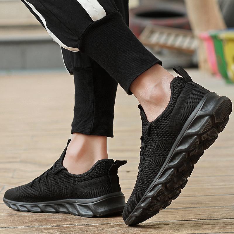 Casual Running Sport Shoes For Men's Outdoor Mesh Light Weight Breathable Athletic Fashion Sneakers Non Slip Walking Gym Shoes