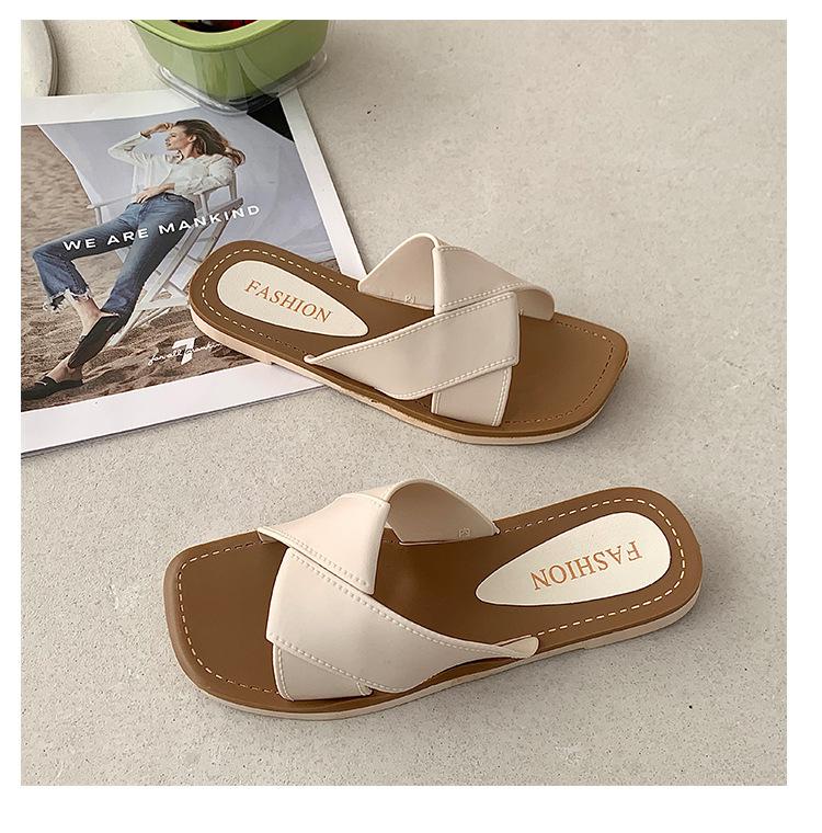 Summer Women's Flat Sandals Fashionable Open Toe Slippers Casual Beach Sandals for Daily Wear and Outdoor Activities