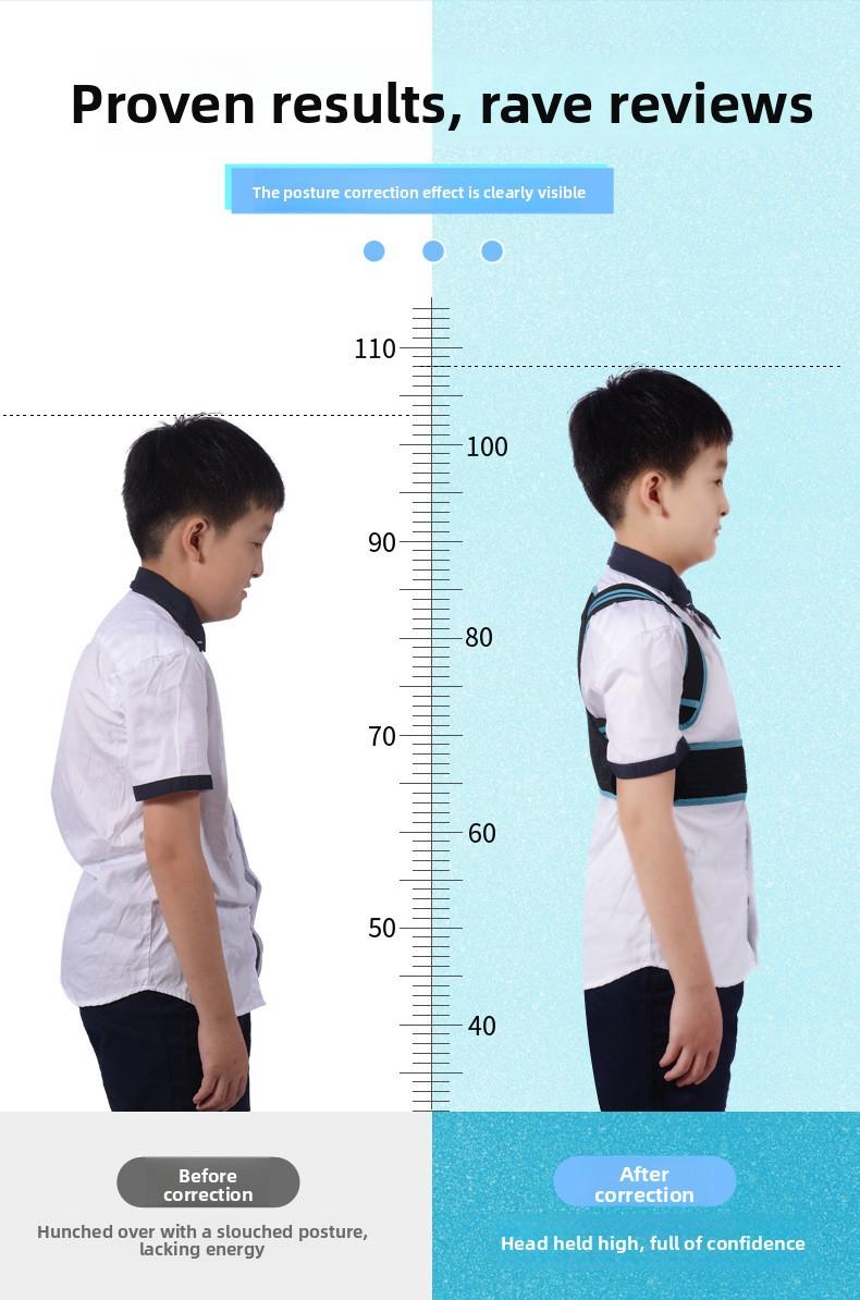 Children's prevention hunchback correction belt, posture correction belt, student back correction open shoulder posture hunchback correction artifact