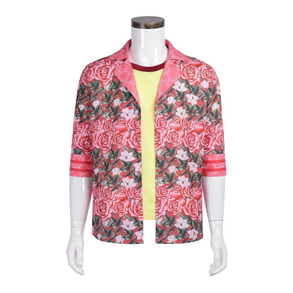 Anime Trainee Daisuke Cosplay Costume Man Intern Flower Shirt Top Uniform Daily Costume Outfit for MouthwashingING Cos clothing