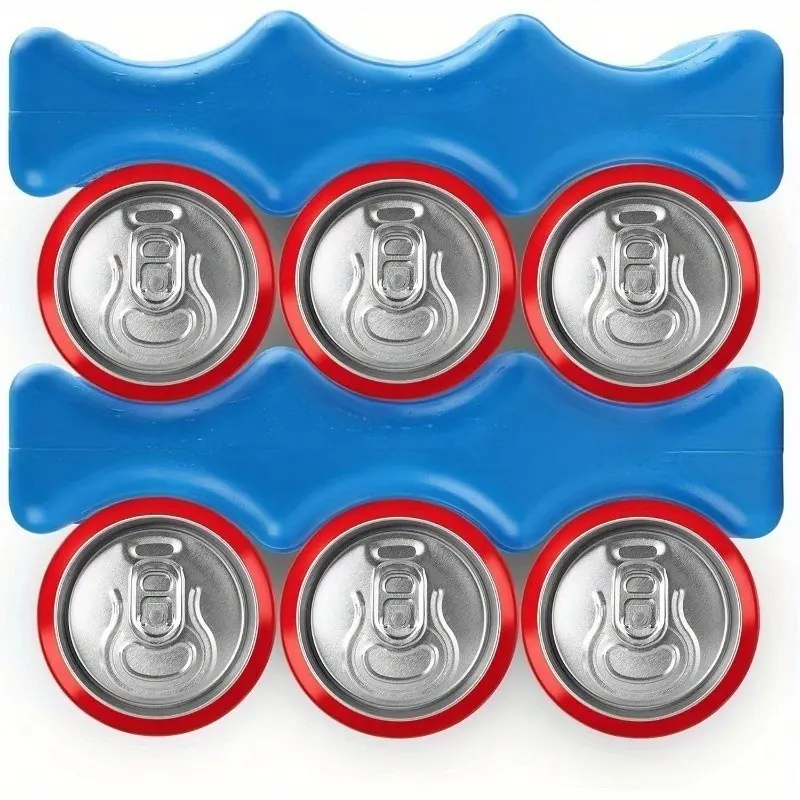Set of 2 Reusable Ice Packs, Insulated Design for Coolers and Lunch Boxes, Perfect for Camping, Beach, Picnics, Keeps Soda Cold