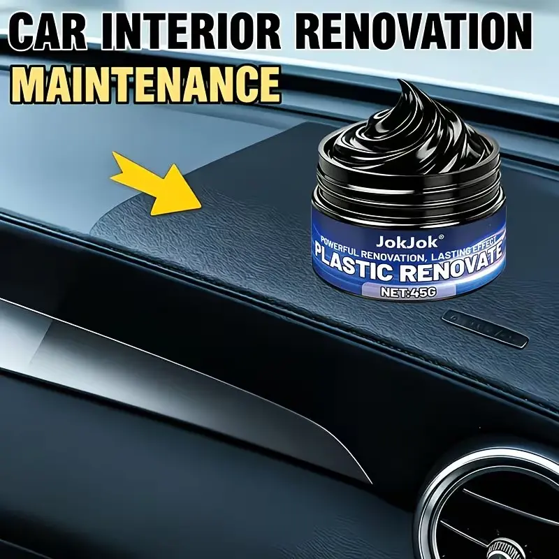 Car Plastic Rubber Repair, Prevents Fading and Oxidation, Ideal for Body and Interior, Perfect for Bumper, Plastic, Rubber, Tire Maintenance