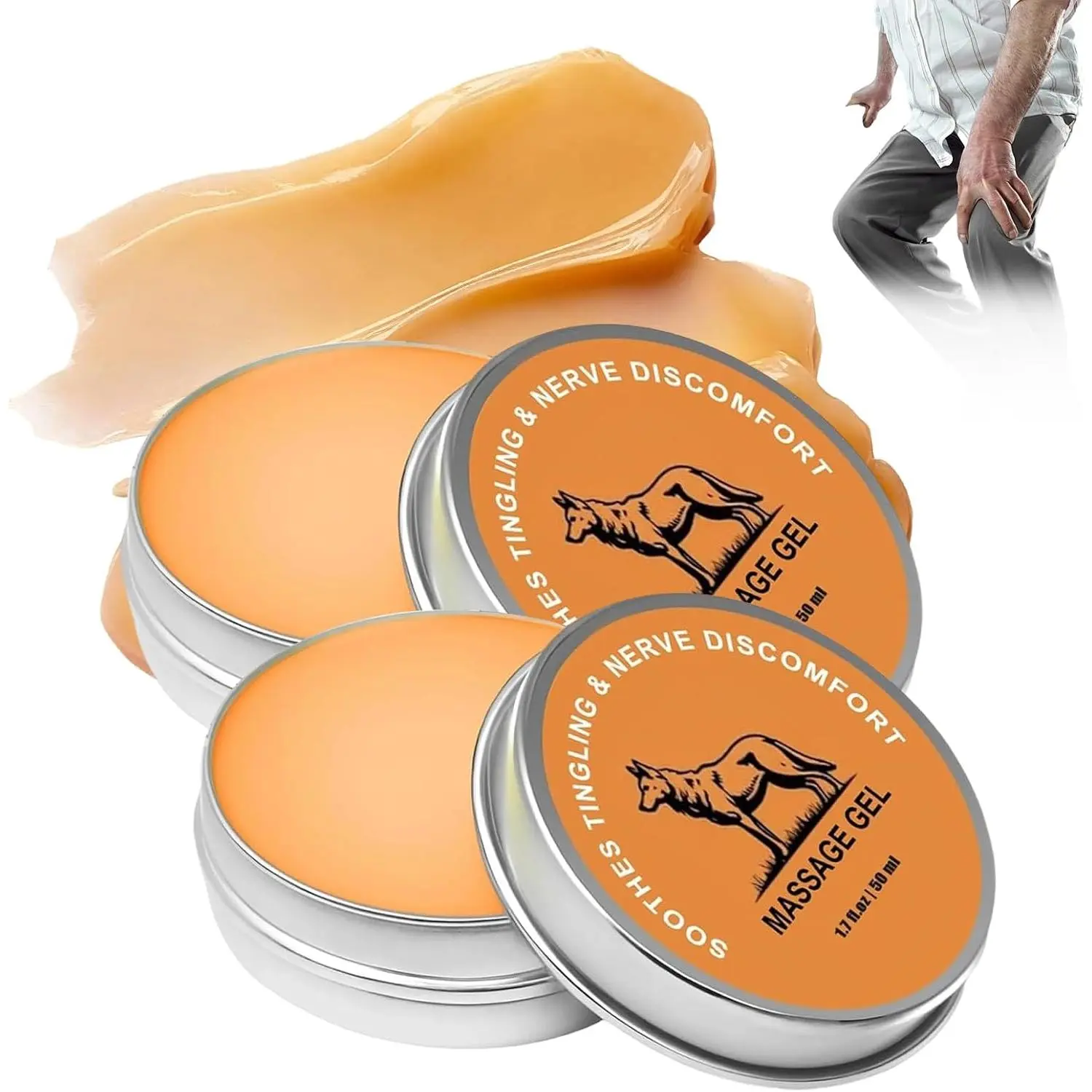 Neuropathy Relief Balm - 50g Single Item Joint & Muscle Soothing Massage Cream for Adults' Hands, Ft, Neck, Shoulders