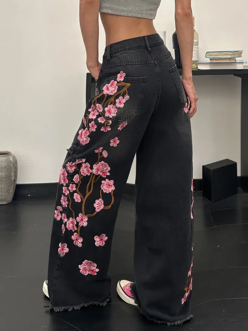 designer flower pants - TikTok Shop