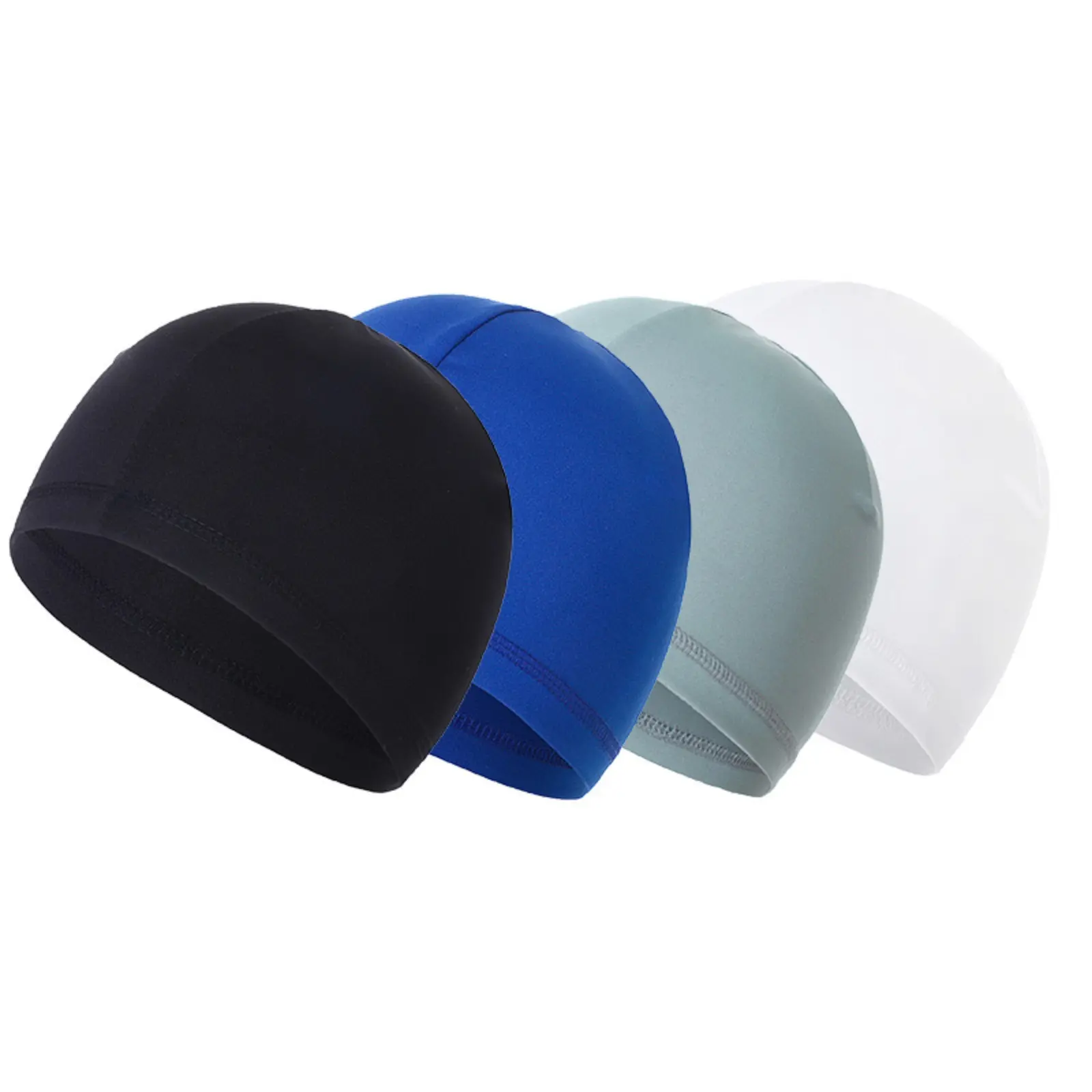 4 Pack Ice Silk Cycling Skull Caps, Digital Camo Moisture Wicking Beanie Helmet Liners, Breathable Lightweight Sports Under Helmet Caps, Elastic Head Covers for Bike Running Motorcycle Outdoor Activities