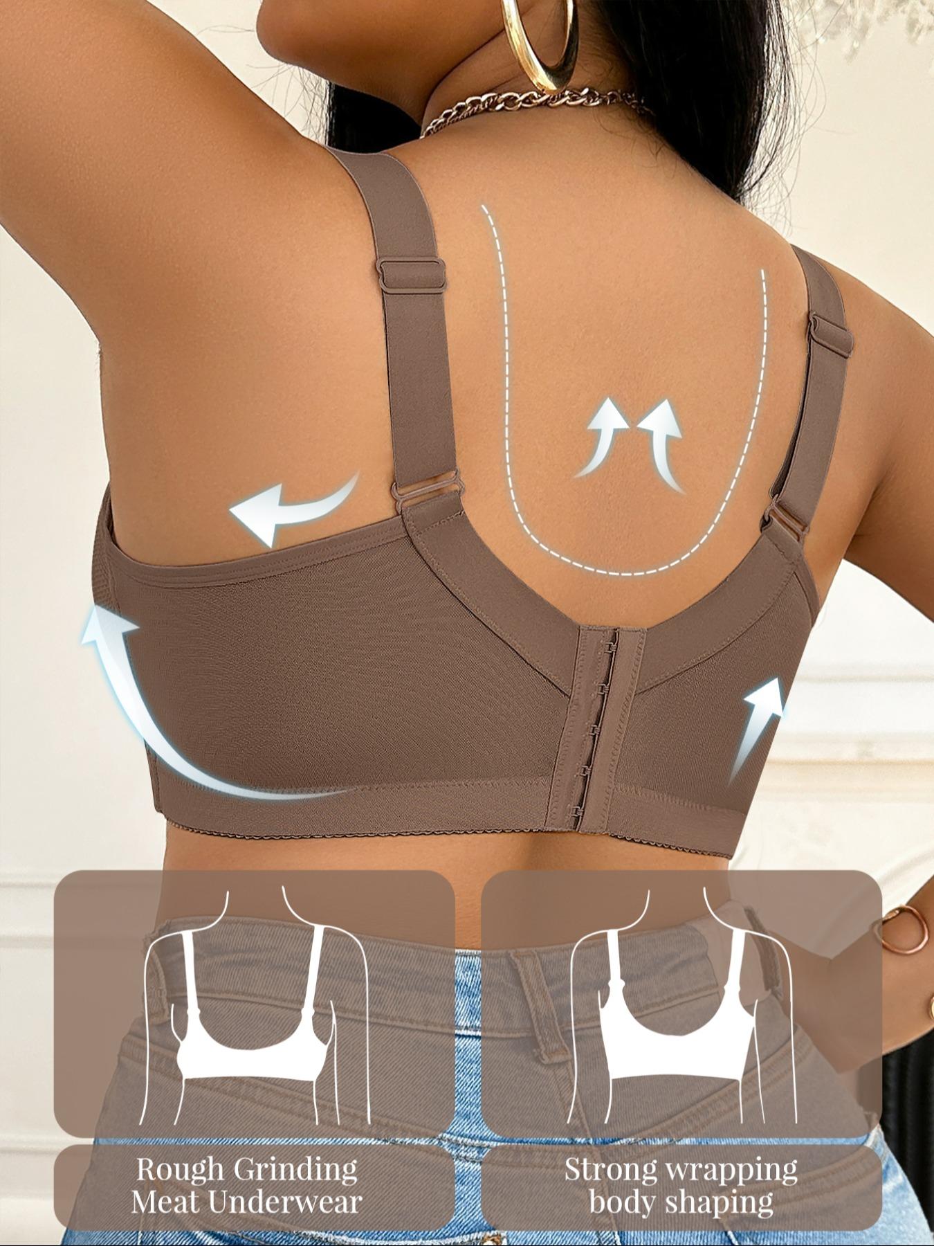 Plus Size Bras for Women Bra Supportive Underwire Bra Full Coverage Bra Push Up Lingerie Anti Sagging Bra Comfort Sexy Bra Simple Elegant Casual Everyday Bra Halloween Clothes Sports Bras for women Underwear Womenswear