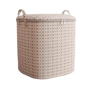 2-Pack Foldable Clothes Storage Boxes with Lids, Zipper Blanket Organizer, Ideal for Closet Organization, Perfect for Clothing, Sweaters, Bedding, Folding Storage Bin