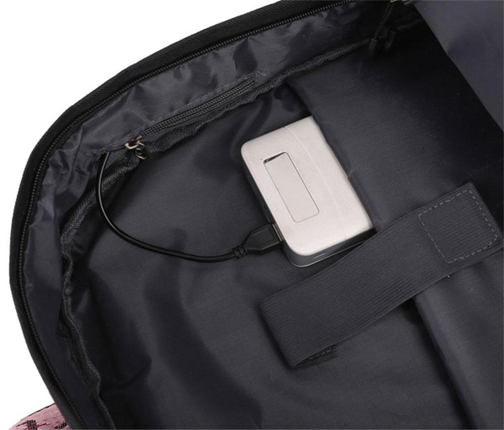 My Hero Academia Anime Women's Backpack Usb Port Ladies Travel Backpack Shoulder Bag Katsuki Bakugo Anime Trend Laptop Backpack