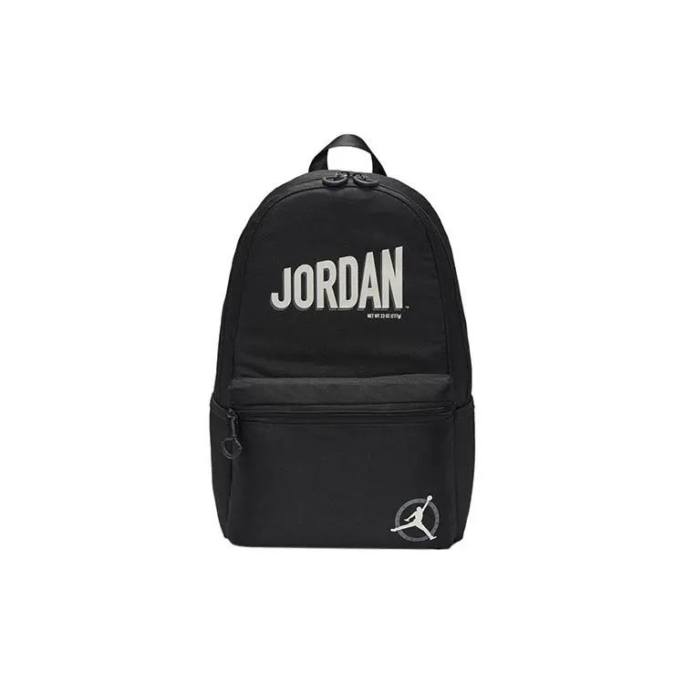 AJ MJ MVP Flight Backpack – Unisex Polyester Casual Sport Bag in Black