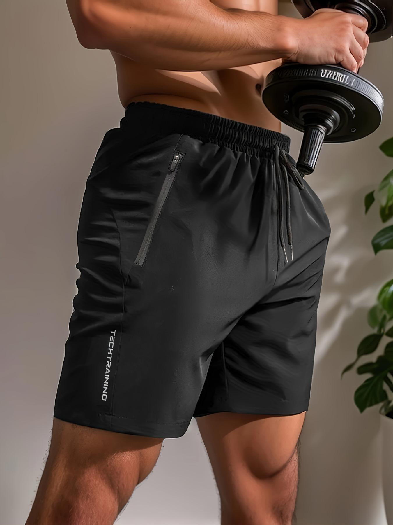 Men's Letter Print Drawstring Waist Shorts, Casual Comfy Breathable Pocket Shorts, Shorts for Men, Men's Bottoms for Daily Outdoor Wear, Mens Shorts, Gymclothes, Athletic Shorts for Men, Athleisure, Drawstring Shorts Set, Drawstring Basketball Shorts