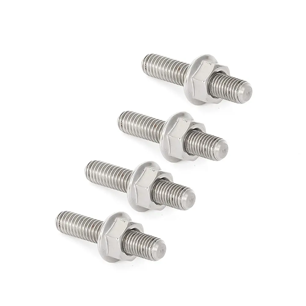 Harley Dual-Cylinder Motorcycle Exhaust Stud and Nut Kit |     1984-2015, suitable for Sportster XL 1986-2015, exhaust studs, replacement part 16715-83, hardware kit