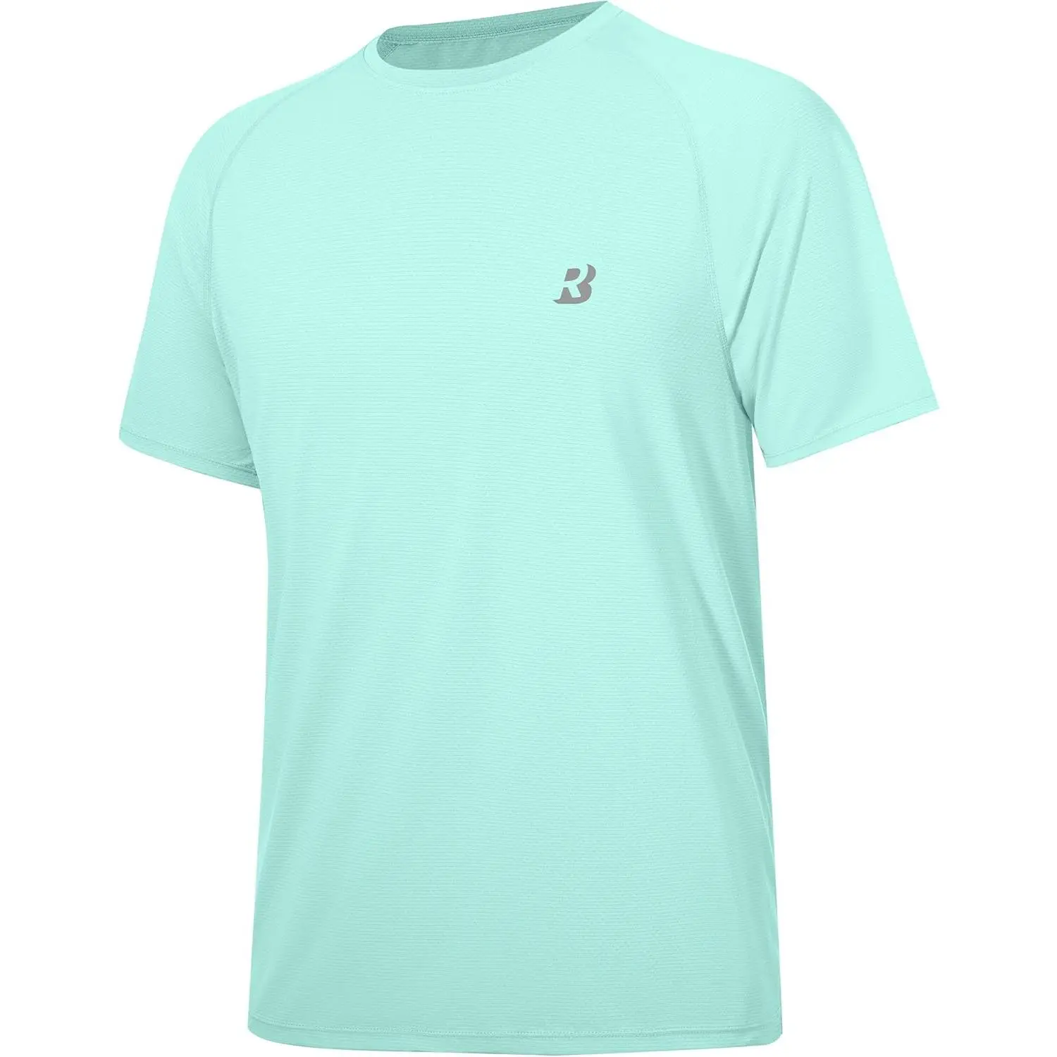 Men's Short Sleeve Rash Guard Swim Shirt, Flexible Fit High Stretch Top with UPF 50+ Sun Protection, Quick-Dry for Male Hiking, T-Shirts, Breathable, Moisture-Wicking Technology, Outdoor Adventures, Round Neck