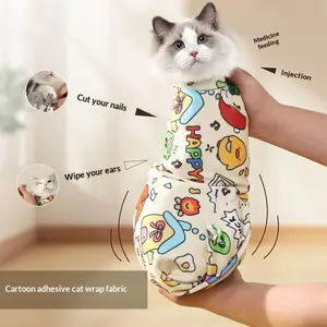 Cat Nail Trimming Wrap Blanket, Self-Adhesive Anti-Escape Pet Wrap, Ideal for Medication, Nail Clipping, Brushing, Ear Cleaning