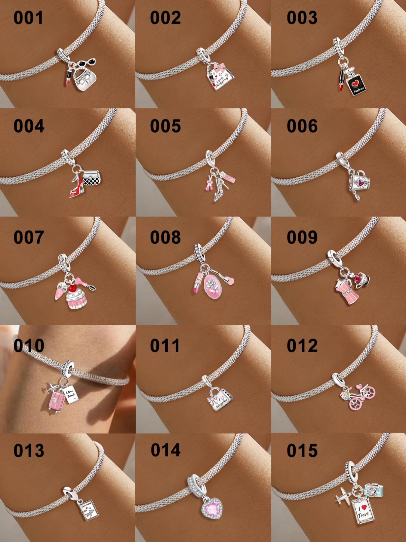 Women's Elegant Vintage Beaded Charm Beads, 1 Count Cute Mixed Style Travel Theme Fashionable Charms Beads for Bracelet & Necklace, Fashion Accessories, Fashion Jewelry for Women & Girls