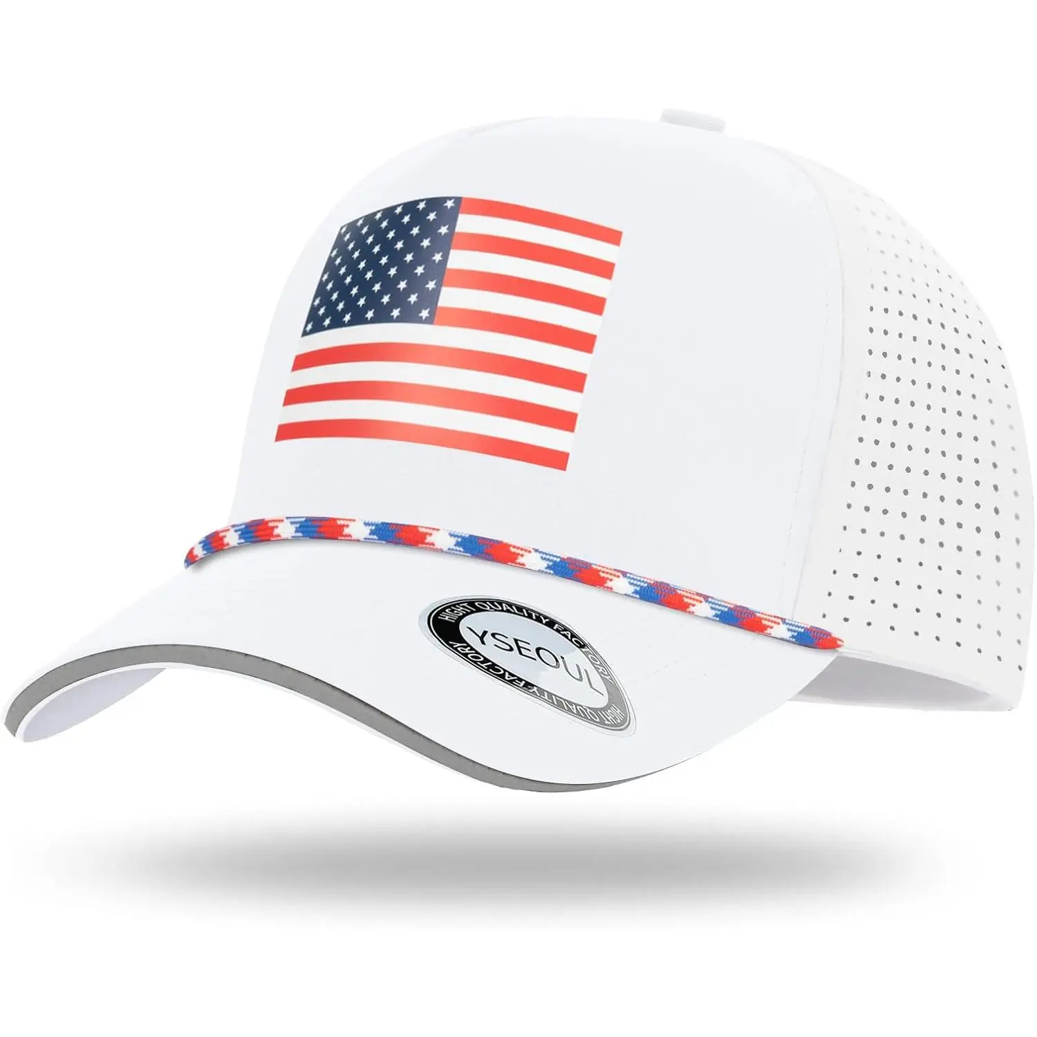 Men's Trucker Baseball Cap, American Flag Graphic Hat for Big Heads, Quick-Drying Waterproof Adjustable for Sports & Outdoors, Adjustable Cap Sports & Outdoor Hats, Mesh, Mens Hats, Classic Sports & Outdoor Hats