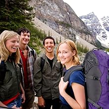 AGS Bseash 60L Waterproof Hiking Camping Backpack with Rain Cover, Large Outdoor Sport Travel Daypack Rucksack for Climbing