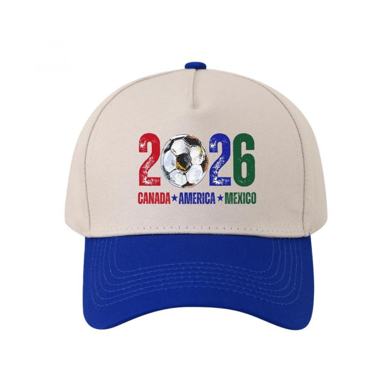 2026 US-Canada-Mexico World Cup Printed Cap Outdoor Sun Hat Straw Cross-Border Men's Reindeer Cupid Baseball