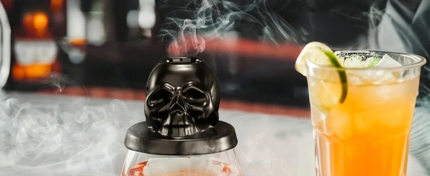 THE WELL KEPT Whiskey Smoker Kit - 4 Wood Chips, Cocktail Smoker Infuser Kit, Old Fashioned Drink Smoker Kit, Birthday Bourbon Whiskey Gifts Valentine's Day Gifts for Men, Husband, Dad