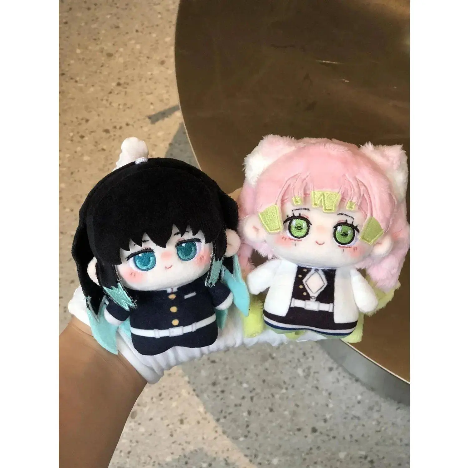 Demon Anime Figure Giyu Tomioka Mitsuri Kanroji Douma 10cm Cotton Doll Plush Toy Cute Desktop Decoration Festival Gift For Fans