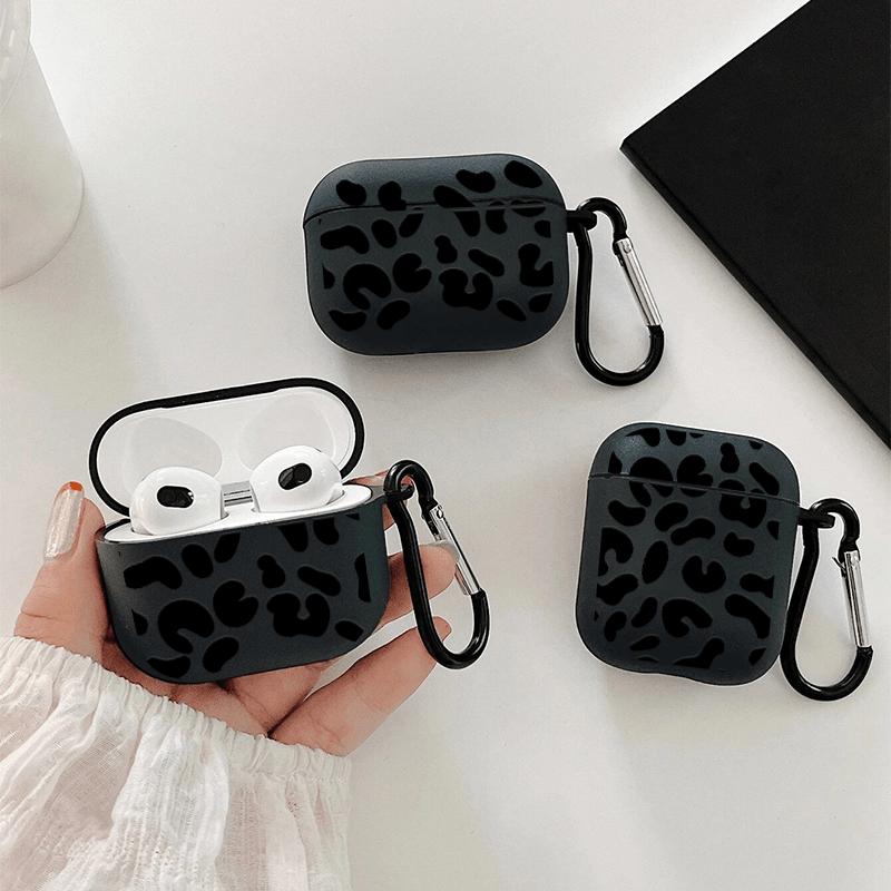 Black irregular graphics Graphic Headphone Case for AirPods1/2, AirPods3, Airpods Pro, AirPods Pro (2nd generation), Gift for Birthday, Girlfriend, Boyfriend, Friend Or Yourself, Black Pattern Anti-fall Apple Headphone Case