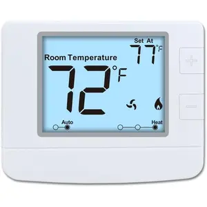 Non Programmable Thermostat for Home, Digital Energy-Saving Thermostat,Single-Stage Systems, 1 Heat/1 Cool, Easy DIY Install, White Backlight