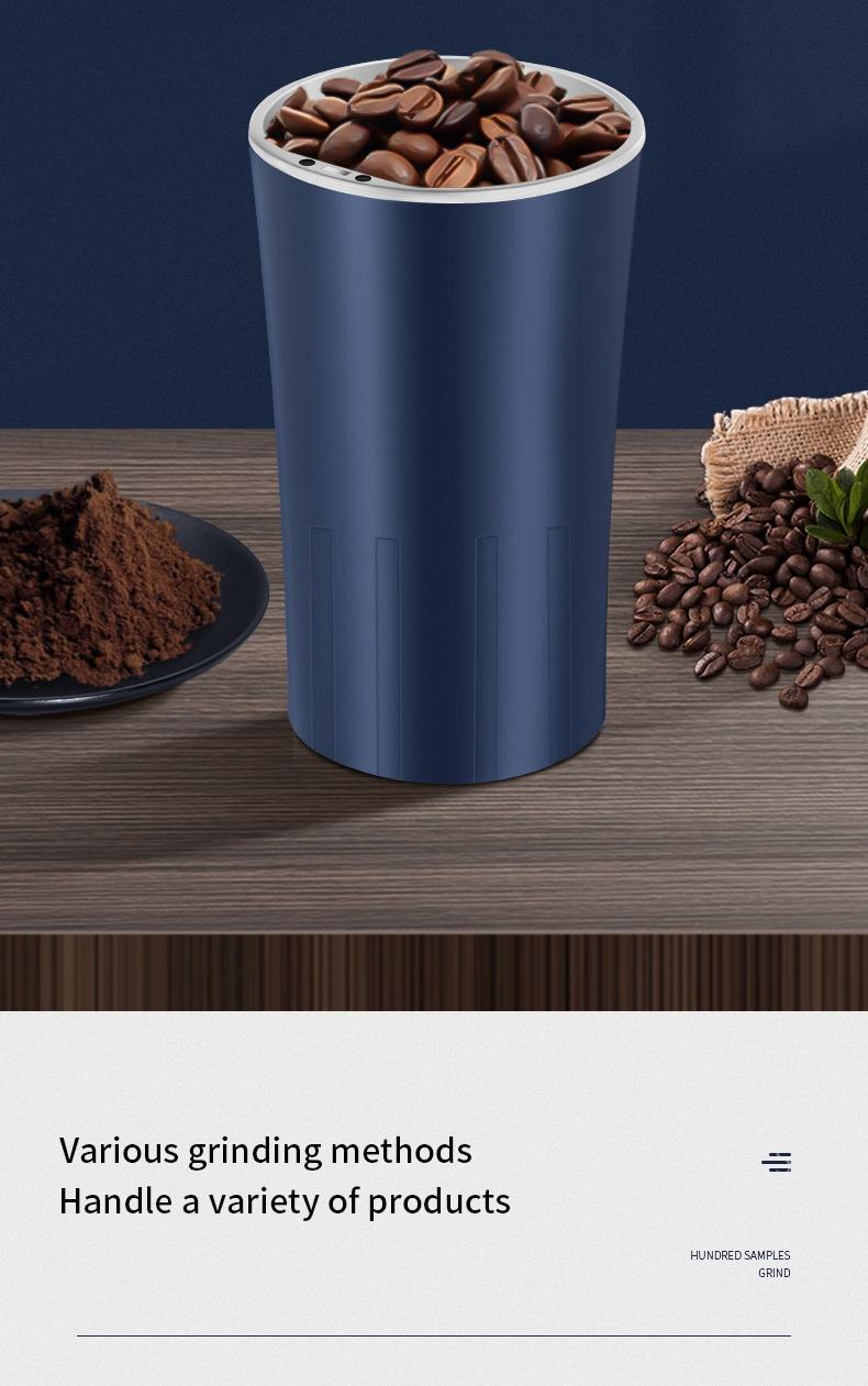 300W Electric Coffee Grinder for Fast Grinding—Perfect for Beans, Spices, Nuts & More. Compact and Portable, This Ultra-fine Powder Grinder Doubles As A Food Processor and Mixer for All Your Kitchen Needs. Multi-Function Grinding Tlools